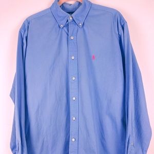 Ralph Lauren The Blake L/S Blue Shirt-Size M
